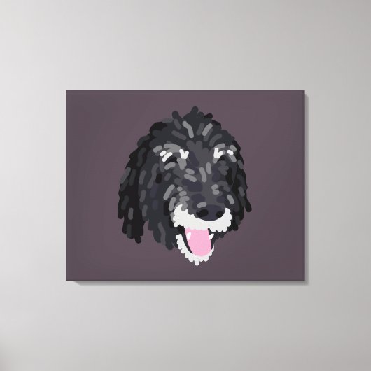 Jazzy Portrait Canvas Art - Achtergrond Afdruk (Voorkant)