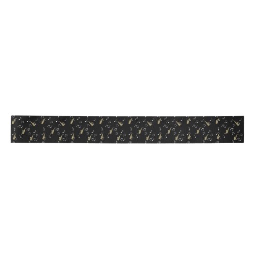 Jazzy Saxophone en Musical Notes  Lint (Voorkant)