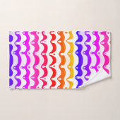Jazzy Tropical Psychedelic Dripping Stripes Bad Handdoek (Handdoek)