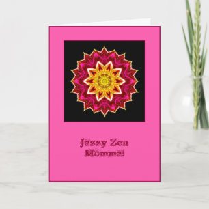 Jazzy Zen Momma Mandala Birthday Card Kaart
