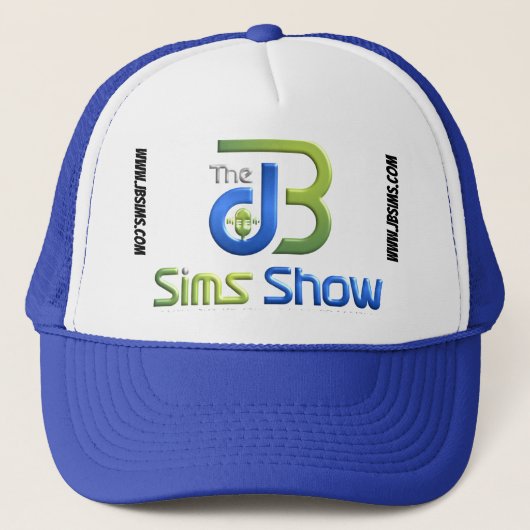 JB Sims Show Handtekening Trucker Hat Trucker Pet (Voorkant)