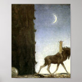 Jbleap the elk John Bauer Poster (Voorkant)