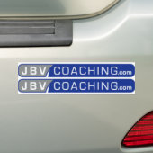 jbv coaching top tube logo ' s blauw bumpersticker (Op auto)