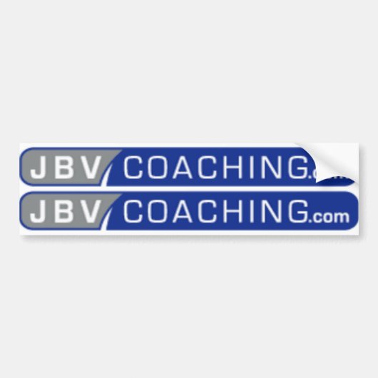 jbv coaching top tube logo ' s blauw bumpersticker (Voorkant)