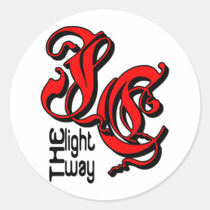 JC De manier Christelijk Ronde Sticker