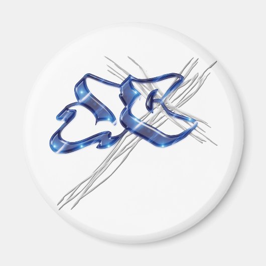 JC Jezus Christus Graffiti Magneet (Voorkant)