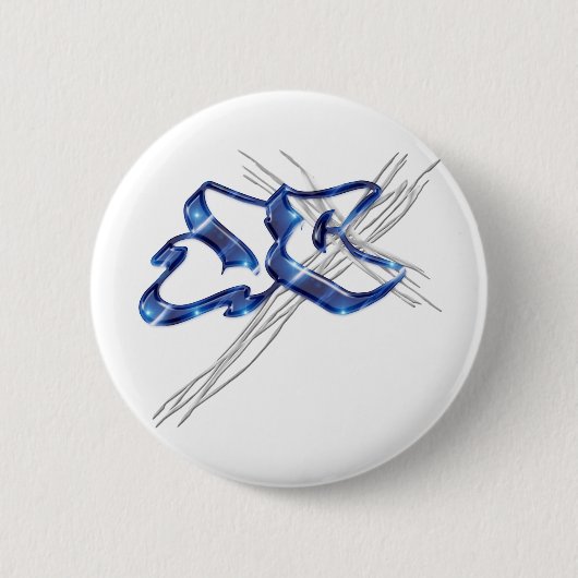 JC Jezus Christus Graffiti Ronde Button 5,7 Cm (Voorkant)