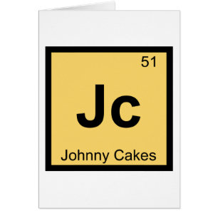 Jc - Johnny Cakes Chemie Periodiek Systeem Symbool