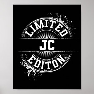 JC Limited Edition Grappige gepersonaliseerde naam Poster