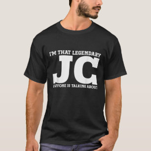 JC Persoonlijke naam Voornaam Funny JC T-shirt