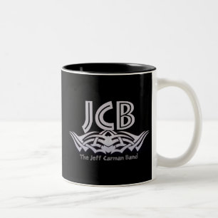 JCB-Mok - zwart Tweekleurige Koffiemok