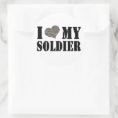 J'Coeur Mes Stickers Soldat (Sac)