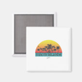 JCOMBS_ Maagdeneilanden Zon met palmbomen _1 Magneet (Voorkant / Achterkant)