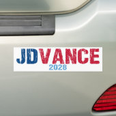 JD Vance 2028 (dis) Bumpersticker (Op auto)
