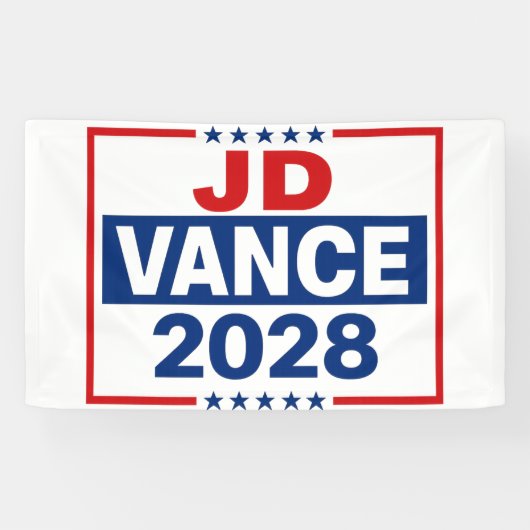 JD Vance 2028 Spandoek (Horizontaal)