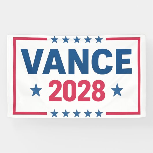JD Vance 2028 Spandoek (Horizontaal)
