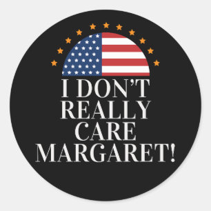 JD VANCE - Ik kan het niet echt schelen Margaret Ronde Sticker
