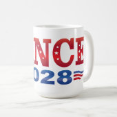 JD Vance President 2028 (bs) Koffiemok (Voorkant rechts)