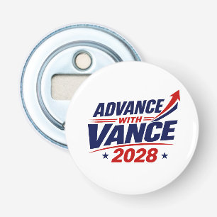 JD Vance Voor President 2028 Verkiezing Button Flesopener
