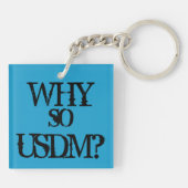JDM Cookout: "Waarom zo USDM?" Sleutelhanger (Achterkant)