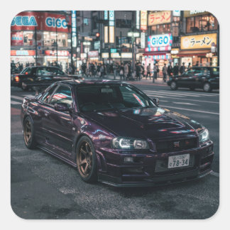 JDM GTR Sportauto Sticker – Nissan GTR Geïnspireer