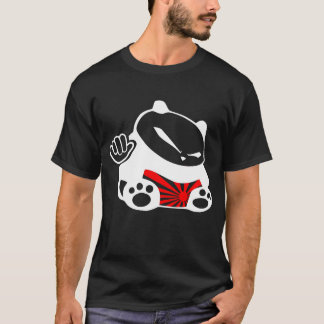 JDM Panda Domo Japan Flag Black Dark T Shirt