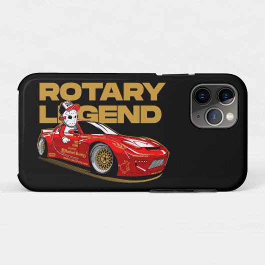 JDM RED ROTARY DRIFT LEGENDE Case-Mate iPhone CASE (Achterkant (horizontaal))