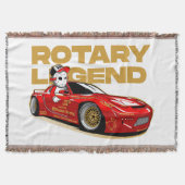 JDM RED ROTARY DRIFT LEGENDE DEKEN (Voorkant)