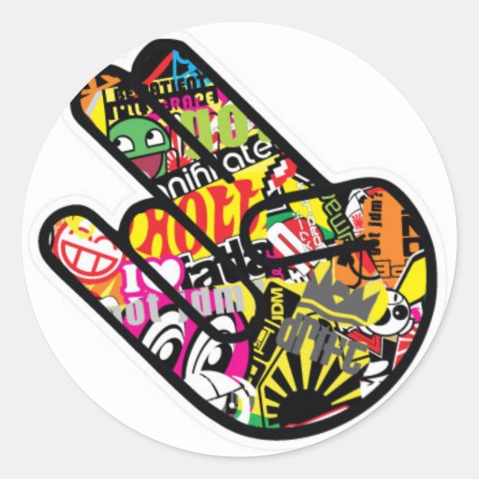 Jdm Ronde Sticker (Voorkant)