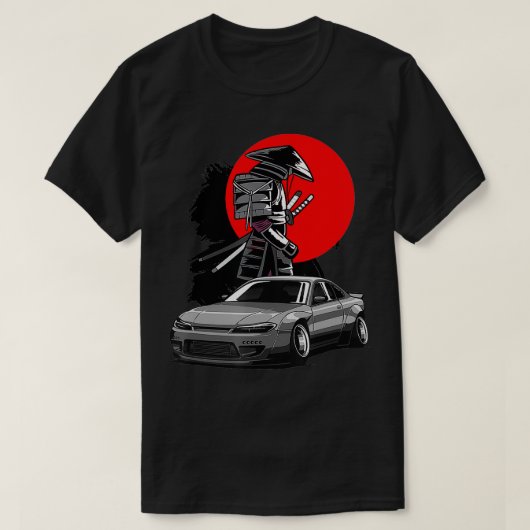 JDM S15 Silvia Japan Drift Samurai Tuning T-shirt (Design voorkant)