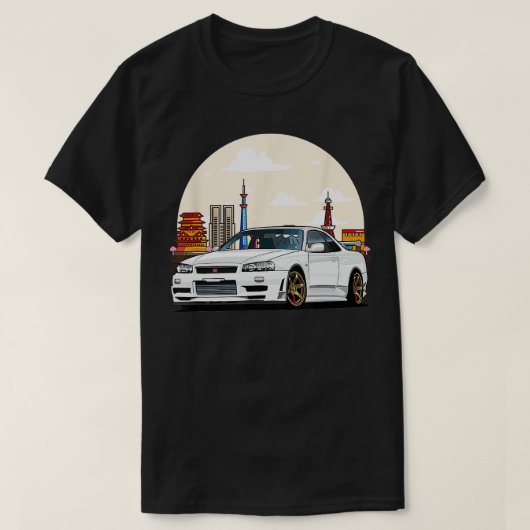 JDM Skyline R34 Réglage Japon Tokio Drift TShirt (Design devant)