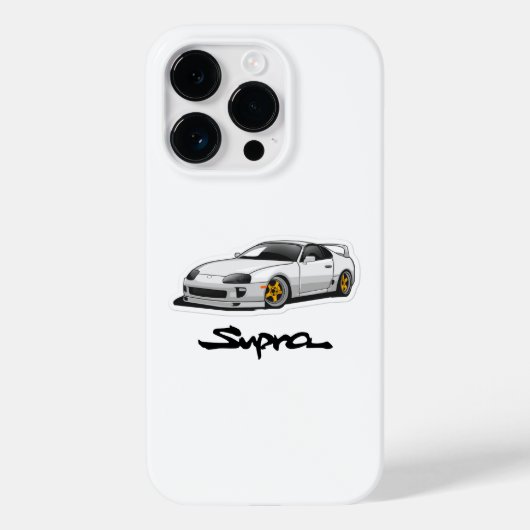 JDM Toyota Supra iPhone 14 Pro Coque (Verso)