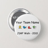 JDRF-teamknop 2010 Ronde Button 5,7 Cm (Voorkant /achterkant)