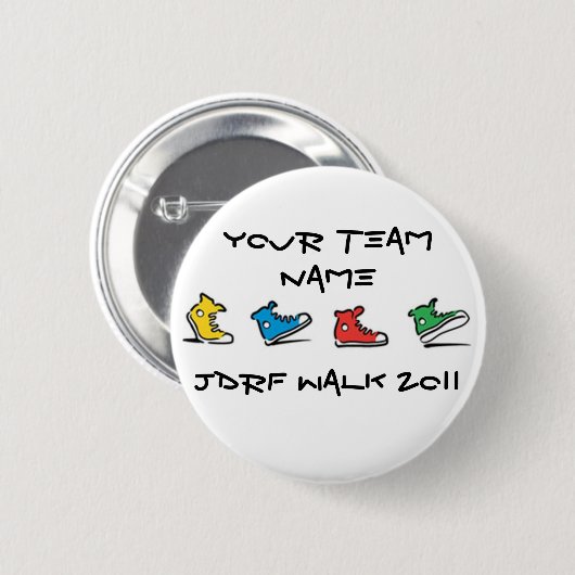 JDRF Walk 2011 Button (Voorkant /achterkant)