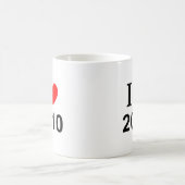 Je ❤️ 2010 J'AIME 2010 J'AIME 2010 Mug (Centre)