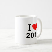 Je ❤️ 2017 J'AIME 2017 J'AIME 2017 Mug (Devant droit)