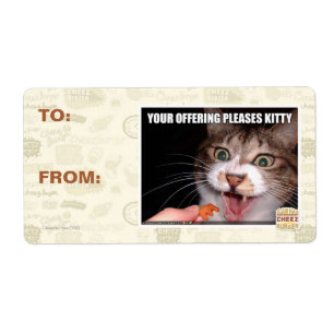 Je aanbieding is een Kat Etiket