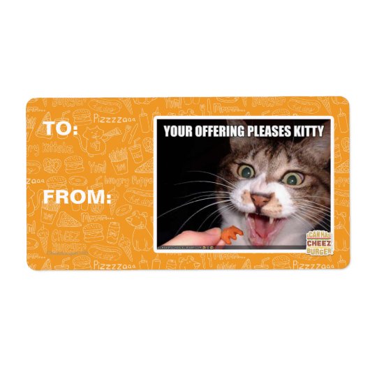 Je aanbieding is een Kat Etiket (Voorkant)