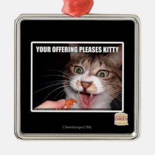 Je aanbieding is een Kat Metalen Ornament