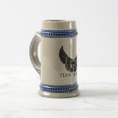 Je aangepaste 22 oz Stein Bierpul (Voorkant links)