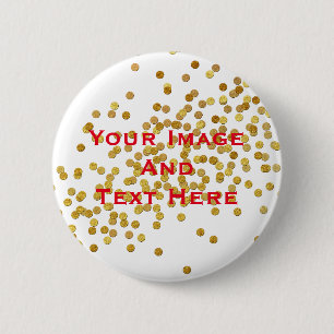 Je aangepaste Afbeelding en tekst op maat Ronde Button 5,7 Cm