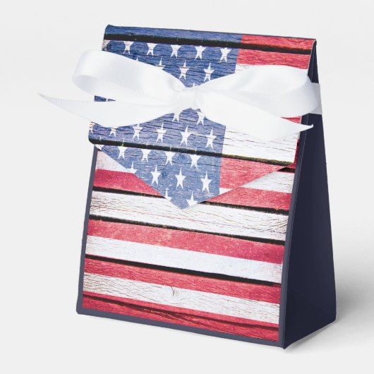 Je aangepaste Amerikaanse vlag Vader Box Bedankdoosjes (Voorkant Zijde)