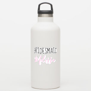 Je aangepaste bridesmaid Weddenschap Typografie Sticker