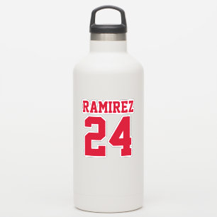 Je aangepaste Jersey nummer en afspeelnaam Sticker
