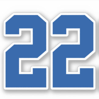 Je aangepaste Jersey nummer Sticker