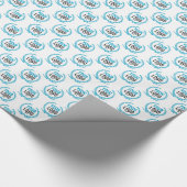 Je aangepaste Logo | Afbeelding over de gehele lin Cadeaupapier (Hoek)