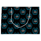 Je aangepaste Logo | Afbeelding over de gehele lin Large Cadeauzakje (Voorkant)