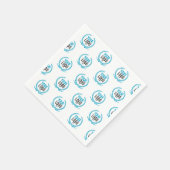 Je aangepaste Logo | Afbeelding over de gehele lin Servet (Hoek)