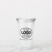 Je aangepaste Logo en tekst Acryl Drinkbeker (Voorkant)