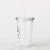 Je aangepaste Logo en tekst Acryl Drinkbeker (Links)